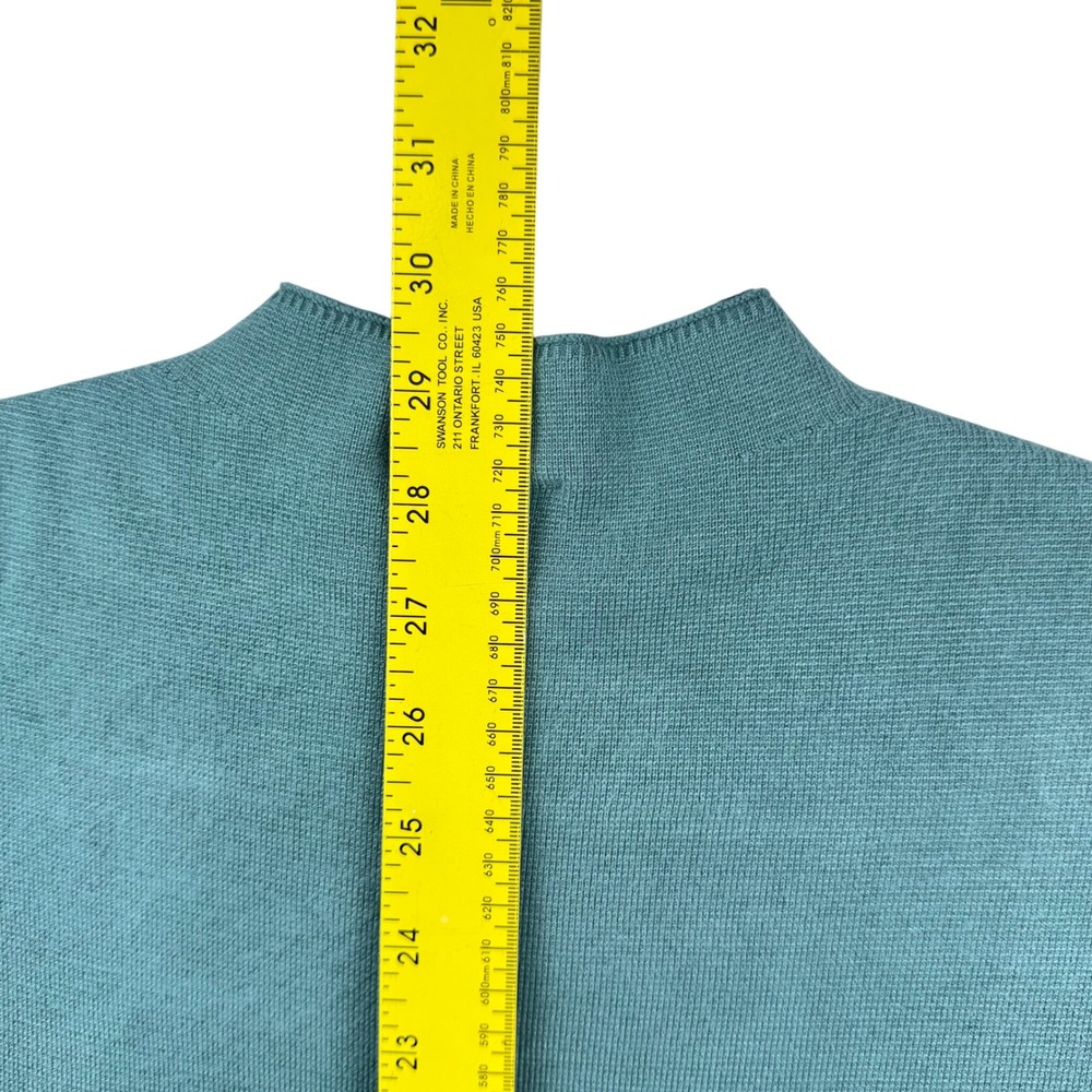 Abercrombie Fitch Bodysuit Teal Green Medium Mock‎ Neck Sleeveless Knit - Picture 9 of 11